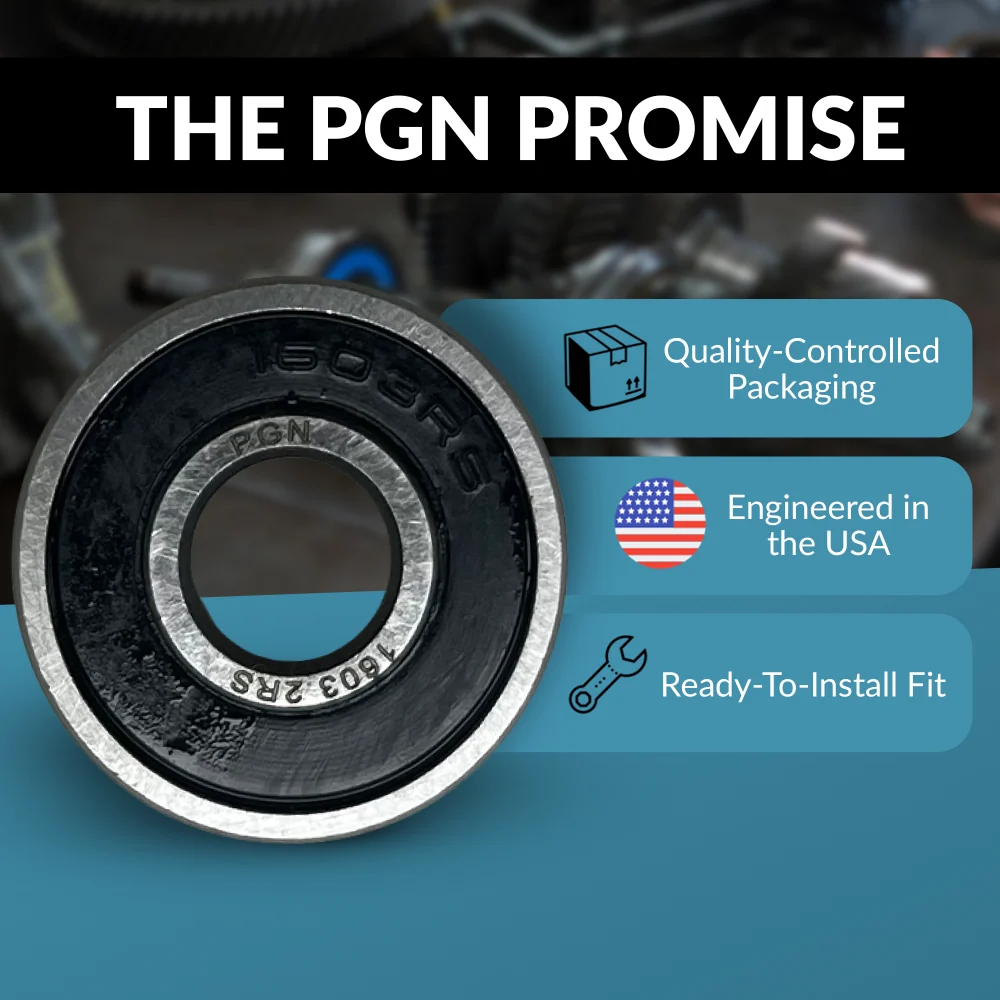 PGN 1603-2RS Bearing - C0 Pre-Lubricated Chrome Steel Sealed Ball Bearing - Image 4