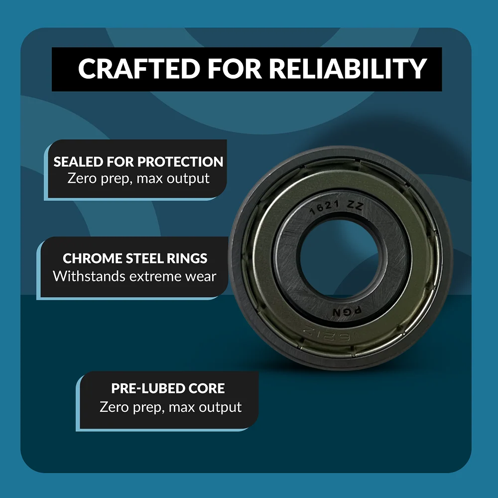 PGN 1621-ZZ Bearing - C0 Pre-Lubricated Chrome Steel Sealed Ball Bearing - Image 3