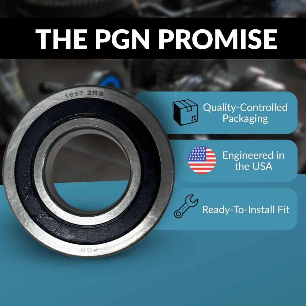PGN 1657-2RS Bearing - C0 Pre-Lubricated Chrome Steel Sealed Ball Bearing - Image 4