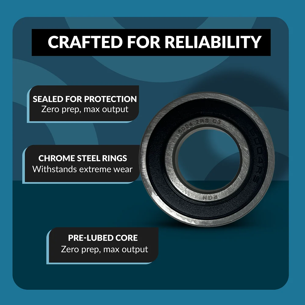 6004-2RS Ball Bearing - C3 Clearance - 20x42x12 - Image 4