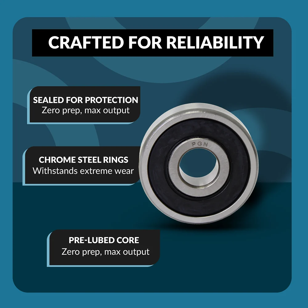 6211-2RS Ball Bearing - Lubricated Chrome Steel Sealed - 55x100x21 - Image 4