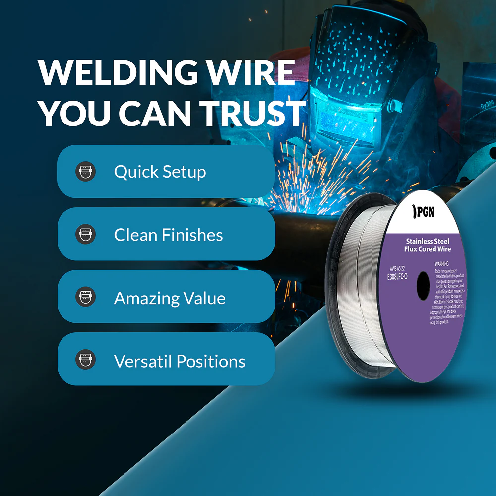 E308LFC-O .030" Stainless Steel Flux Cored Welding Wire – 2LB - Image 6
