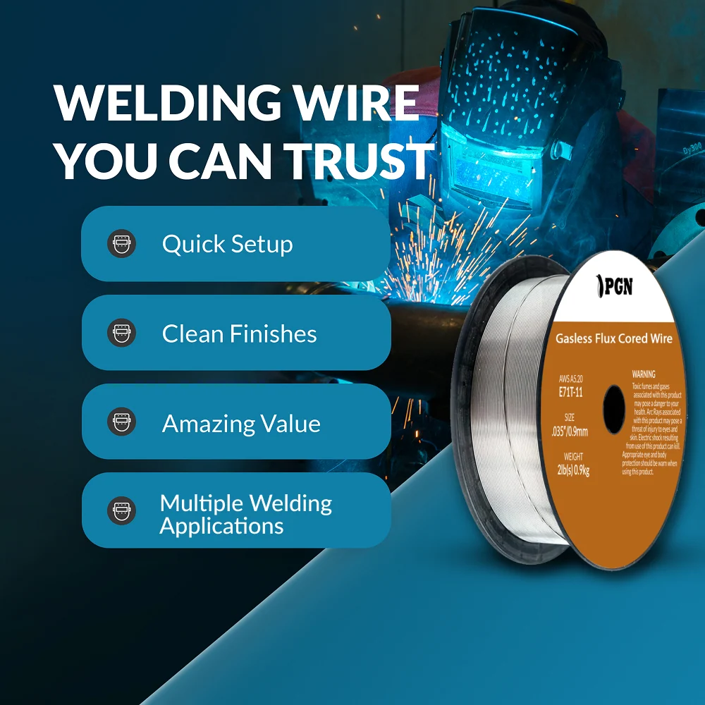E71T-11 .035" Gasless Flux Core Welding Wire – 2LB - Image 7