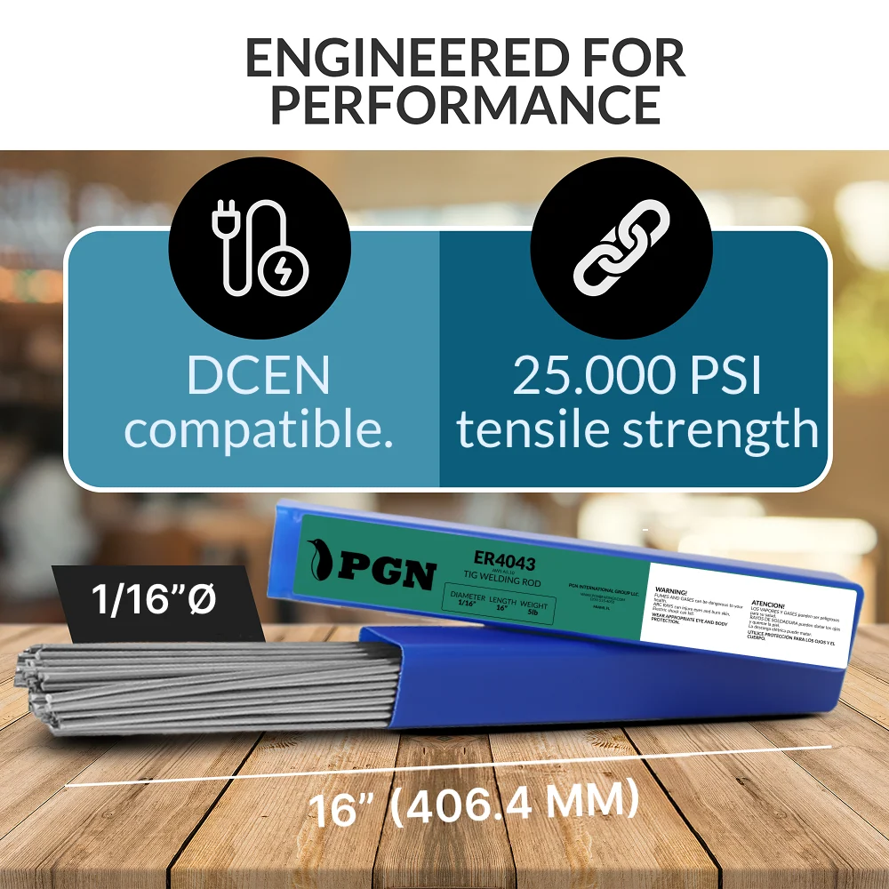 ER4043 5LB 1/16" x 16" Aluminum Welding Rod – TIG Filler Rod - Image 4