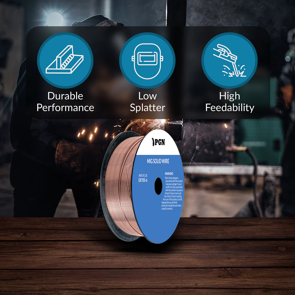 ER70S-6 .030" (0.8 mm) Mild Steel MIG Welding Wire - 2 Lbs Spool - Image 5