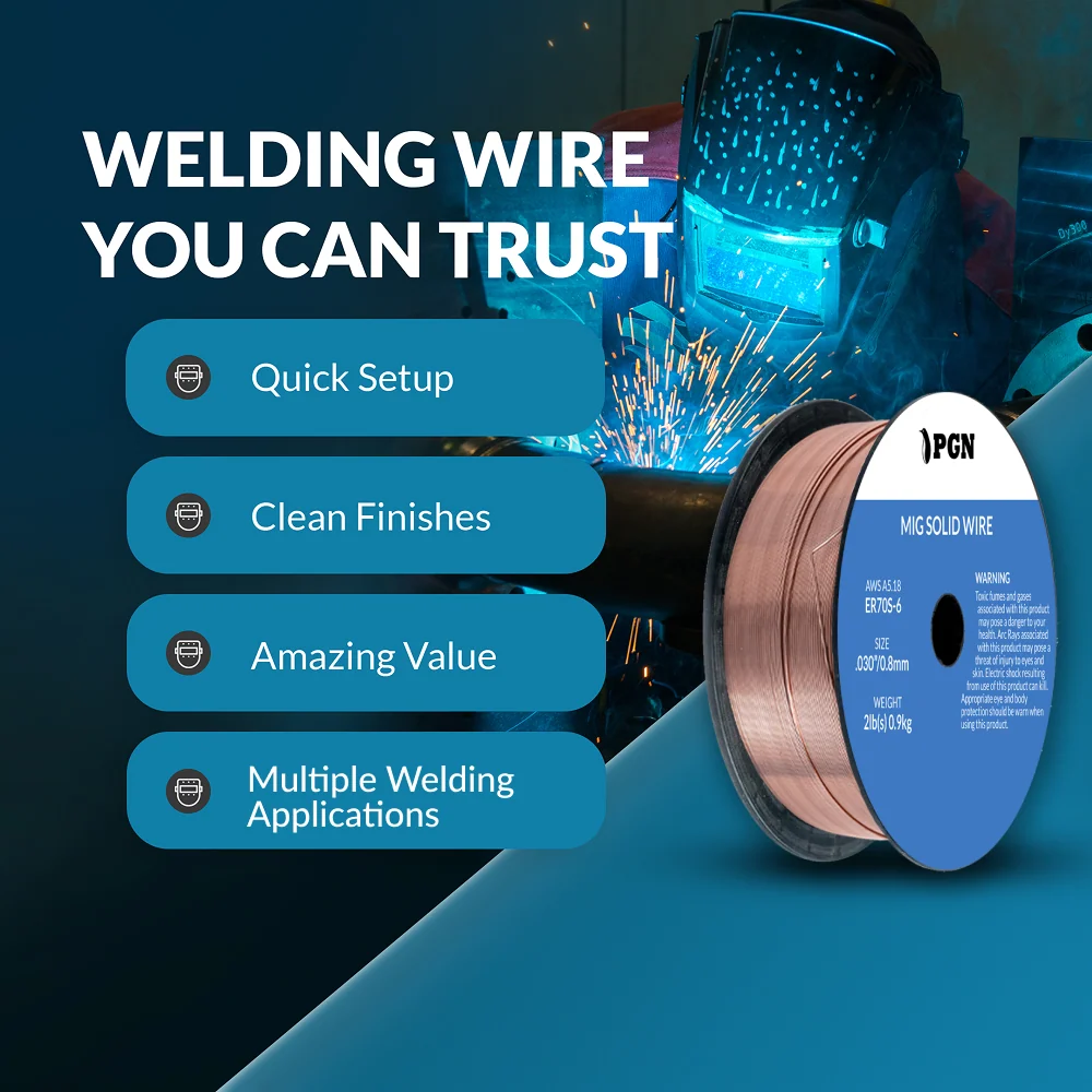 ER70S-6 .030" (0.8 mm) Mild Steel MIG Welding Wire - 2 Lbs Spool - Image 6