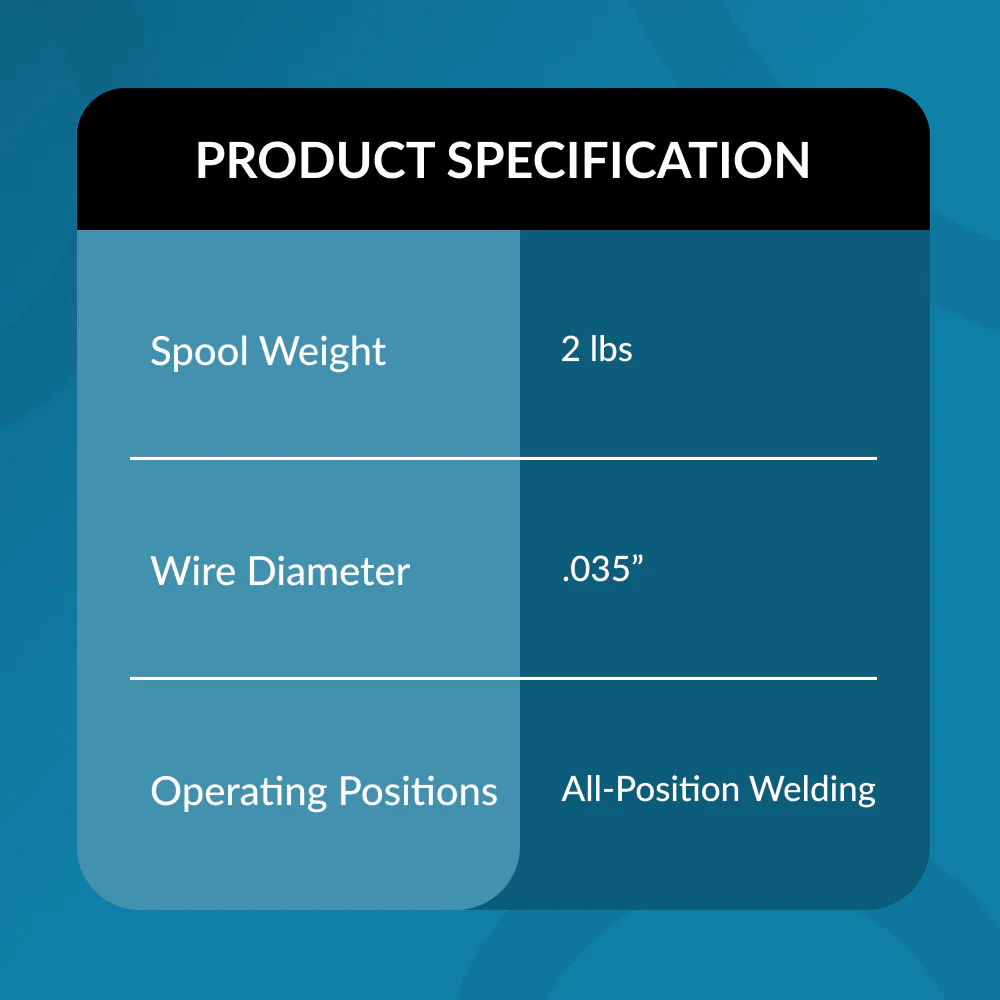 ER70S-6 .035" (0.9 mm) Mild Steel MIG Welding Wire - 2 Lbs Spool - Image 3
