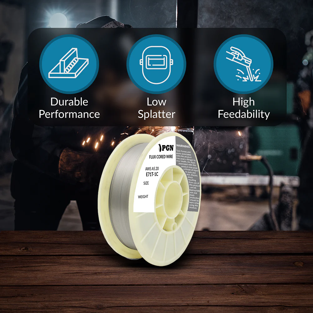 E71T-1C .045" Gas-Shielded Flux Core Welding Wire - 33lbs - Image 5