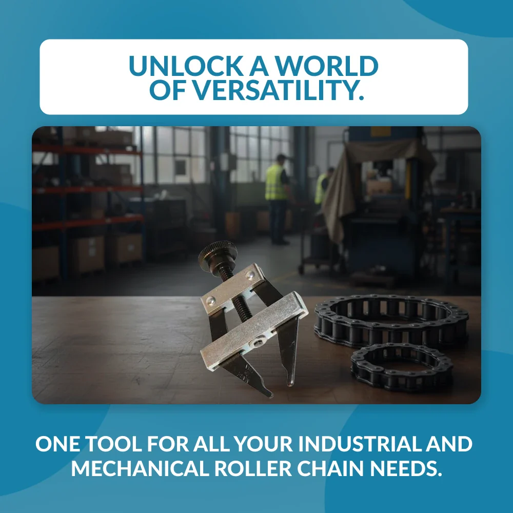 Roller Chain Puller Tool - Fits Sizes #25 to #60 - Image 4
